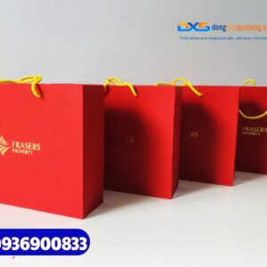 Set quà tặng doanh nhân (Bình giữ nhiệt+Ví đựng namecard+USB+Túi canvas)_In ấn logo FRASERS PROPERTY