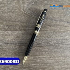 Bút Kim Loại Xoay Khoen Vàng BKX 001