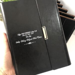 Sổ tay bìa còng gấp 3 - STX 001 - In logo làm quà tặng Nhân Viên