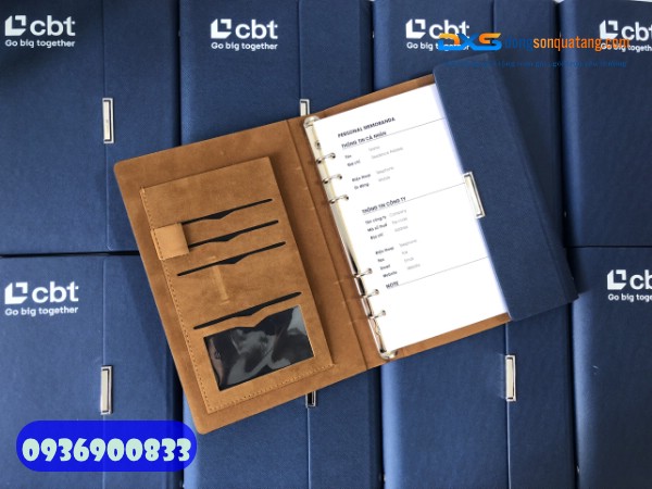 Sổ tay bìa còng gấp 3 - STX 001 - In logo làm quà tặng doanh Nghiệp Sổ tay bìa còng gấp 3 - STX 001 - In logo làm quà tặng doanh Nghiệp