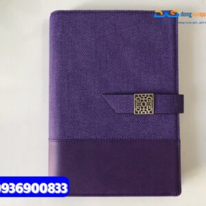 Sổ tay bìa còng gập 2 - STX 004 | in ấn logo làm quà tặng quảng bá Thương Hiệu