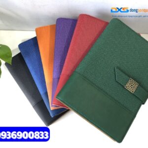 Sổ tay bìa còng gập 2 - STX 004 | in ấn logo làm quà tặng quảng bá Thương Hiệu