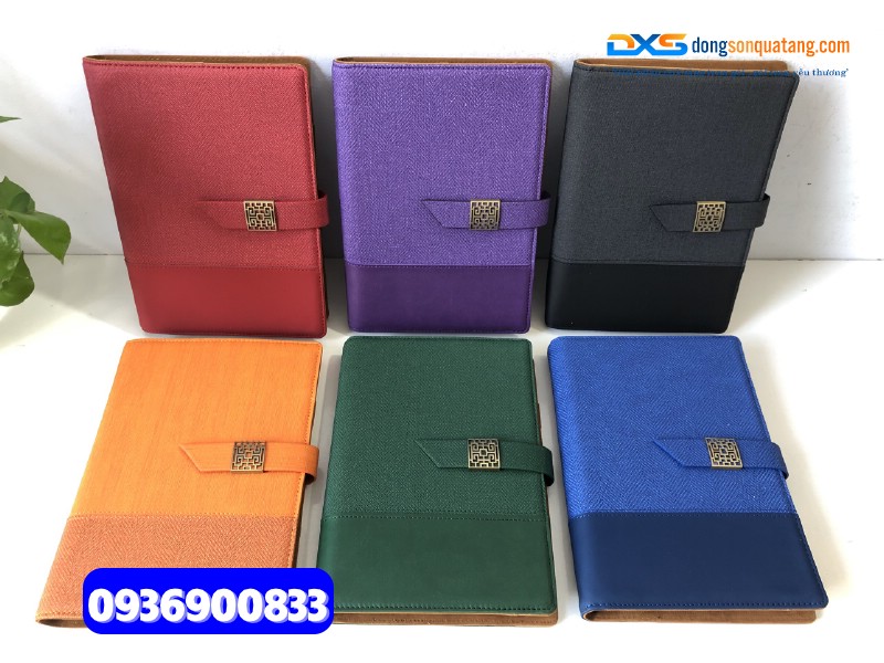 Sổ tay bìa còng gập 2 - STX 004 | in ấn logo làm quà tặng quảng bá Thương Hiệu
