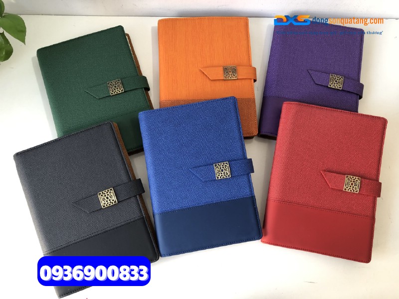 Sổ tay bìa còng gập 2 - STX 004 | in ấn logo làm quà tặng quảng bá Thương Hiệu