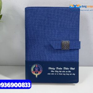 Sổ tay bìa còng gập 2 - STX 004 | in ấn logo làm quà tặng quảng bá Thương Hiệu