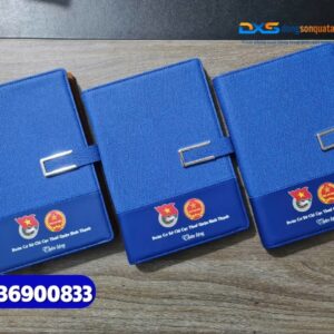 Sổ tay bìa da gập 2 khóa cài nam châm - STX 003 - in khắc logo làm quà tặng nhân viên