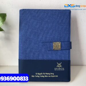 Sổ tay bìa còng gập 2 - STX 004 | in ấn logo làm quà tặng quảng bá Thương Hiệu