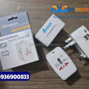 ổ cắm điện du lịch in logo Công Ty ngành du lịch , lữ hành quà tặng quảng cáo thương hiệu