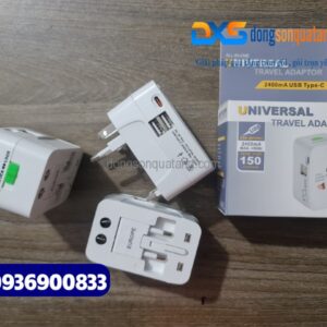 ổ cắm điện du lịch in logo Công Ty ngành du lịch , lữ hành quà tặng quảng cáo thương hiệu