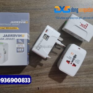 ổ cắm điện du lịch in logo Công Ty ngành du lịch , lữ hành quà tặng quảng cáo thương hiệu