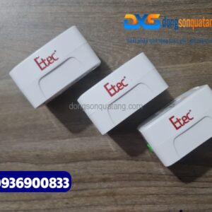 ổ cắm điện du lịch in logo Công Ty Etec quà tặng quảng cáo thương hiệu