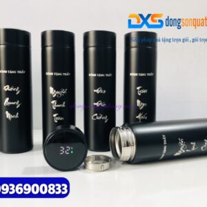 Bình giữ nhiệt Inox Màu đen - Khắc tên Thầy cô nhân dịp ngày 20-11