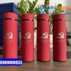 Bình giữ nhiệt màu đỏ khắc hình logo Đảng