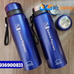Bình Giữ Nhiệt Lock&Lock dung tích 800ml , màu xanh , khắc logo Công Ty SUMMIT POLYMERS