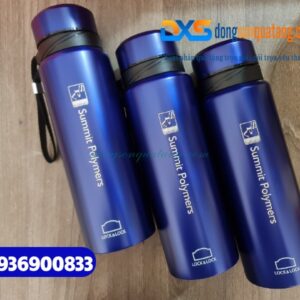 Bình Giữ Nhiệt Lock&Lock dung tích 800ml , màu xanh , khắc logo Công Ty SUMMIT POLYMERS