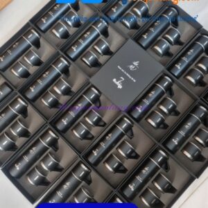 Bình giữ nhiệt kèm 2 cốc mini - màu đen - Khắc logo Công Ty