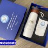 Set quà tặng tri ân ngành y tế ( Bình giữ nhiệt + Bút kim loại ) - In khắc logo Trường ĐH Y Dược
