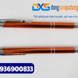 Bút bi bấm kim loại - BKX 006 - Màu vàng