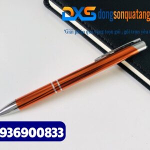 Bút bi bấm kim loại - BKX 006 - Màu vàng