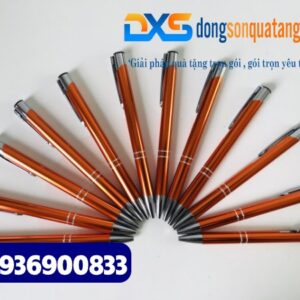 Bút bi bấm kim loại - BKX 006 - Màu vàng