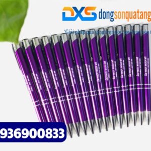 Bút bi bấm kim loại - BKX 008 - Màu hồng