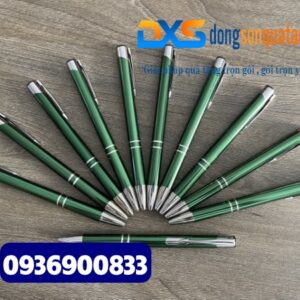 Bút bi kim loại - BKX 008 - Màu Xanh lá - In khắc logo làm quà tặng hội nghị , hội thảo