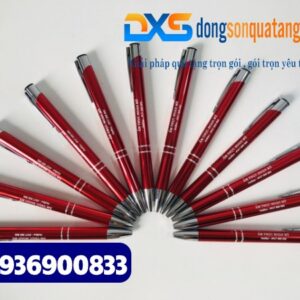 Bút bi bấm kim loại - BKX 008 - Màu đỏ