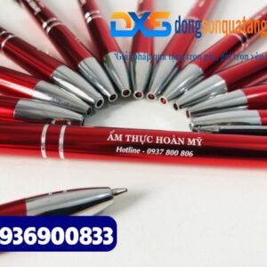 Bút bi bấm kim loại - BKX 008 - Màu đỏ
