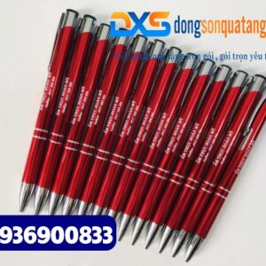 Bút bi bấm kim loại - BKX 008 - Màu đỏ