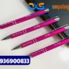 Bút bi bấm kim loại - BKX 005 - Màu hồng - In khắc tên nội dung giá rẻ