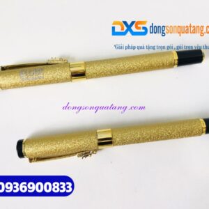 Bút ký kim loại cao cấp màu vàng , nhám sần -BKX 008 - Khắc logo CBT