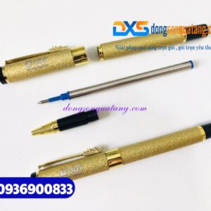 Bút ký kim loại cao cấp màu vàng , nhám sần -BKX 008 - Khắc logo CBT