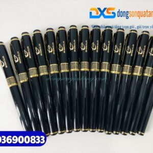 Bút ký tổ ong Màu đen khoen vàng - Khắc logo doanh nghiệp XIN HONG
