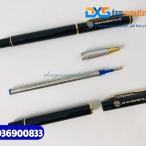 Bút ký tổ ong Màu đen khoen vàng - Khắc logo doanh nghiệp XIN HONG