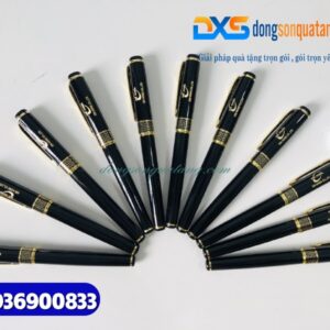 Bút ký tổ ong Màu đen khoen vàng - Khắc logo doanh nghiệp XIN HONG