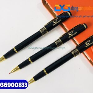 Bút ký tổ ong Màu đen khoen vàng - Khắc logo doanh nghiệp XIN HONG