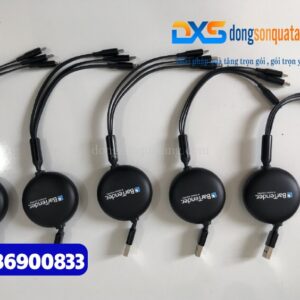 Dây cáp sạc 3 trong 1 in logo Công Ty BarTender