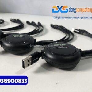 Dây cáp sạc 3 trong 1 in logo Công Ty BarTender