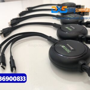 Dây cáp sạc 3 trong 1 in logo Công Ty BarTender