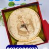 Đồng hồ gỗ để bàn khắc hình theo yêu cầu