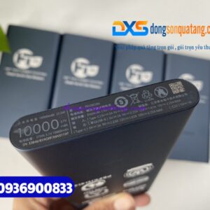 Pin sạc dự phòng Xiaomi chính hãng 10.000 mAh , màu xanh - khắc HIEP THANH