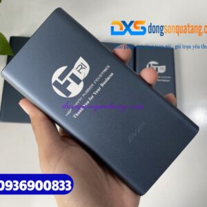 Pin sạc dự phòng Xiaomi chính hãng 10.000 mAh , màu xanh - khắc HIEP THANH