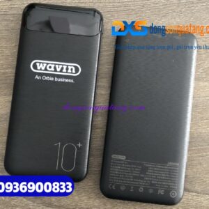 Pin sạc dự phòng 10000 mAh WK WP 161 - logo WAVIN