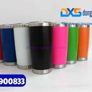 Ly giữ nhiệt 600ml Màu đen - Khắc logo làm quà tặng quảng cáo