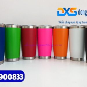 Ly giữ nhiệt 600ml Màu đen - Khắc logo làm quà tặng quảng cáo