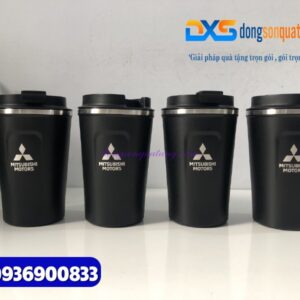 Ly giữ nhiệt Coffe Mug 380ml - màu đen -Khắc logo MITSUBISHI MOTOR