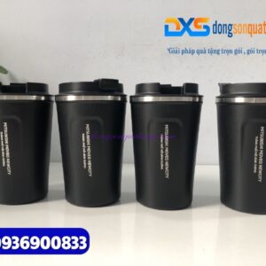 Ly giữ nhiệt Coffe Mug 380ml - màu đen -Khắc logo MITSUBISHI MOTOR