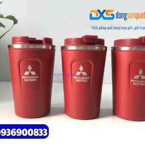 Ly giữ nhiệt Coffe Mug 380ml - màu đỏ -Khắc logo MITSUBISHI MOTOR