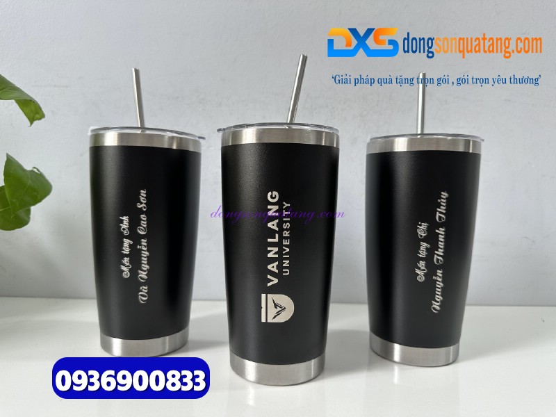 Ly giữ nhiệt 600ml Màu đen - Khắc logo làm quà tặng quảng cáo Ly giữ nhiệt 600ml Màu đen - Khắc logo làm quà tặng quảng cáo