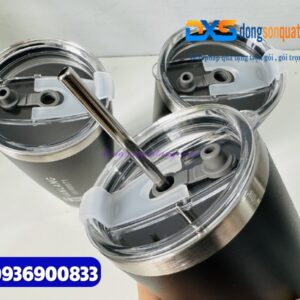 Ly giữ nhiệt 600ml Màu đen - Khắc logo làm quà tặng quảng cáo